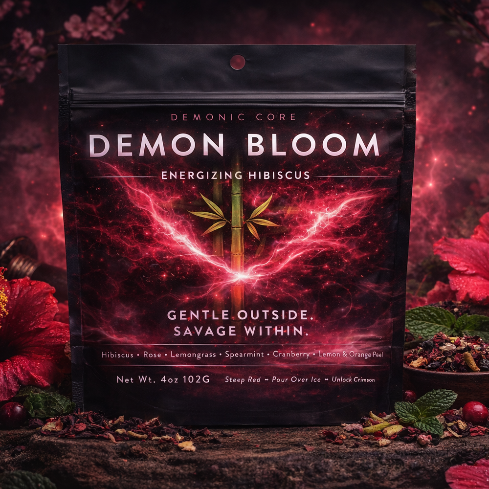 DEMON BLOOM | Hibiscus, Rose, Citrus & Spearmint Tea